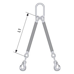 ROUND SLING FITTINGS 2-LEG