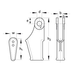 OPEN WEDGE SOCKETS ACCORDING TO DIN 43148