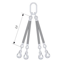 ROUND SLING FITTINGS 4-LEG