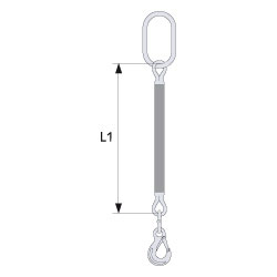 ROUND SLING FITTINGS 1-LEG